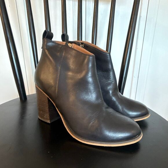 BP black leather booties size 8 - Picture 3 of 12